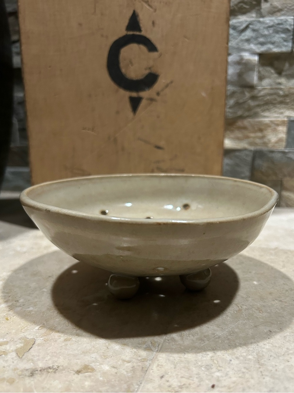 Handmade Stoneware Berry Bowl
